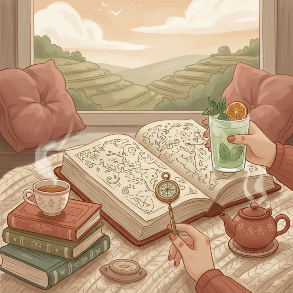 Illustrated infographic for the blog post “Mapping the Maasverse Over Cold Peppermint Tea”